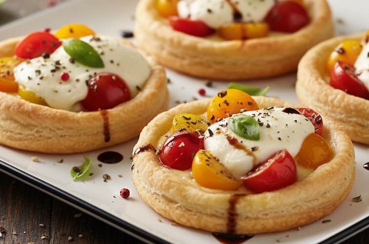 Mozzarella Snacks Mozzarella Tomaten Tartlets