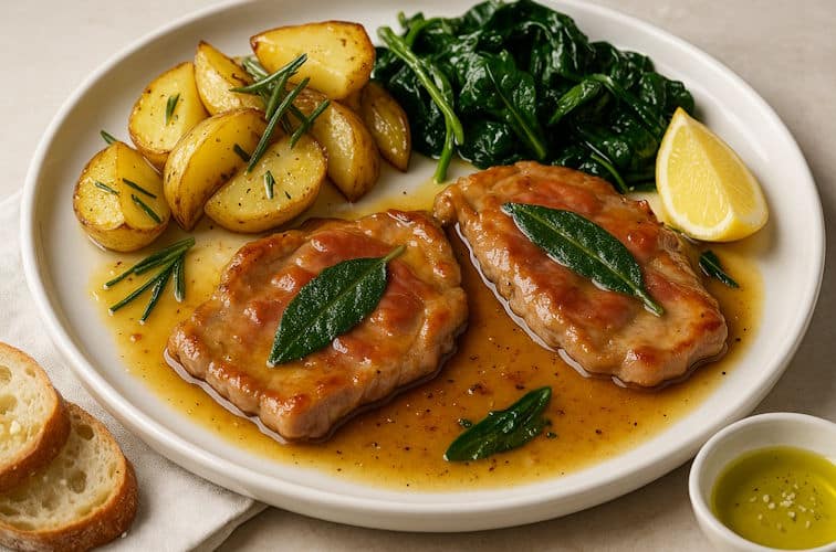 Saltimbocca mit Rosmarin-Kartoffeln
