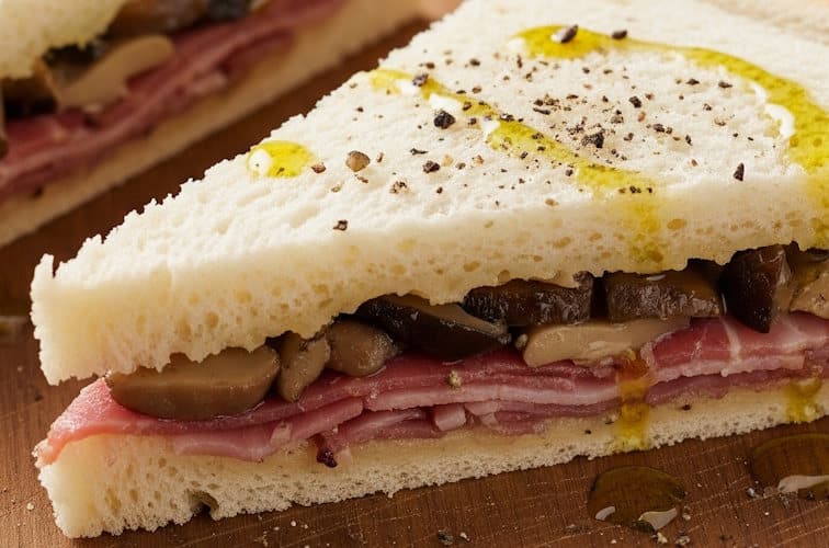 Tramezzini mit extra viel Speck und Steinpilzen