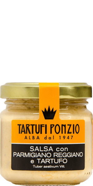 Tartufi Ponzio Salsa con Parmigiano Reggiano e Tartufo 90g Tartufi Ponzio Salsa con Parmigiano Reggiano e Tartufo 90g