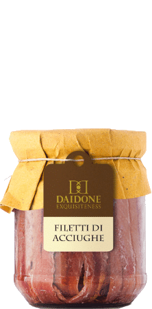 Filetti di acciughe Sicilian Esquisiteness Daidone - 200 g Filetti di acciughe Sicilian Esquisiteness Daidone - 200 g