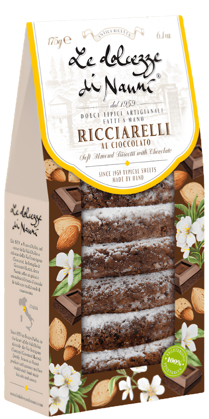 Ricciarelli al Cioccolato 175g - Le Dolcezze di Nanni