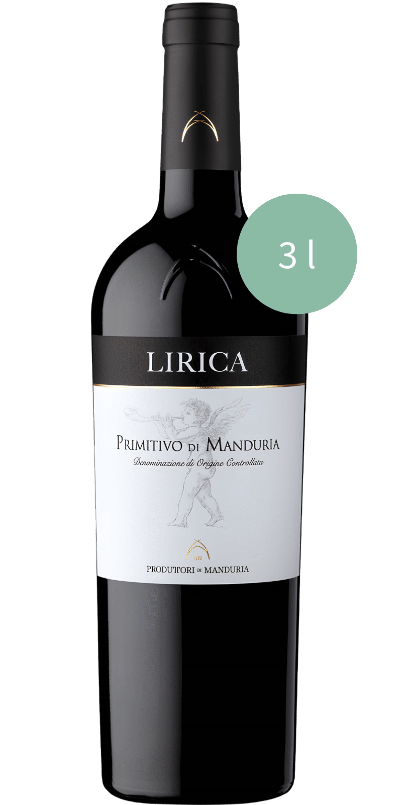 Lirica Primitivo di Manduria DOC - Produttori di Manduria - 3 L / 2023 Lirica Primitivo di Manduria DOC - Produttori di Manduria - 3 L / 2023