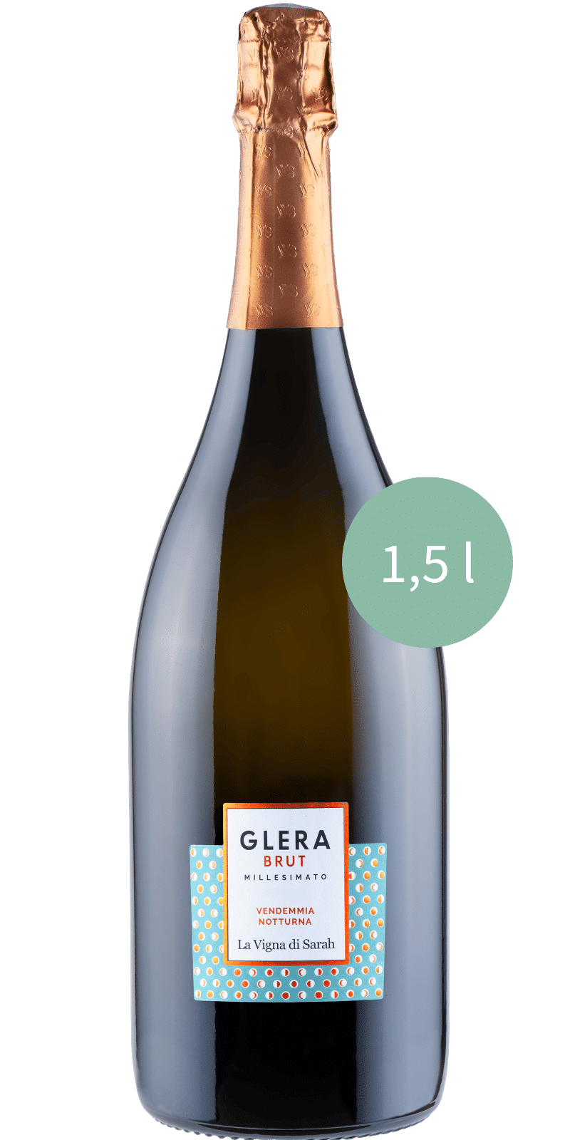 Glera Brut Millesismato Vendemmia Nottorna - La Vigna di Sarah - 1,5 L / 2024 Glera Brut Millesismato Vendemmia Nottorna - La Vigna di Sarah - 1,5 L / 2024