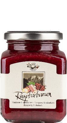 Alpe Pragas Raspbarbarum Fruchtaufstrich Rhabarber und Himbeere 335g Alpe Pragas Raspbarbarum Fruchtaufstrich Rhabarber und Himbeere 335g
