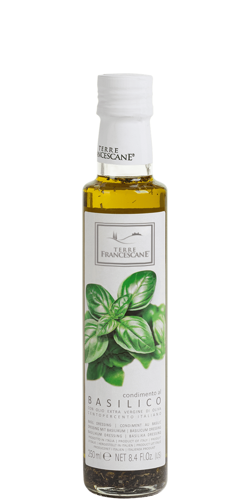 Condimento al Basilico a base di Olio Extra Vergine di Oliva - Terre Francescane