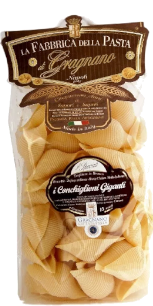 La Fabbrica della Pasta di Gragnano I Conchiglioni Giganti 500g La Fabbrica della Pasta di Gragnano I Conchiglioni Giganti 500g