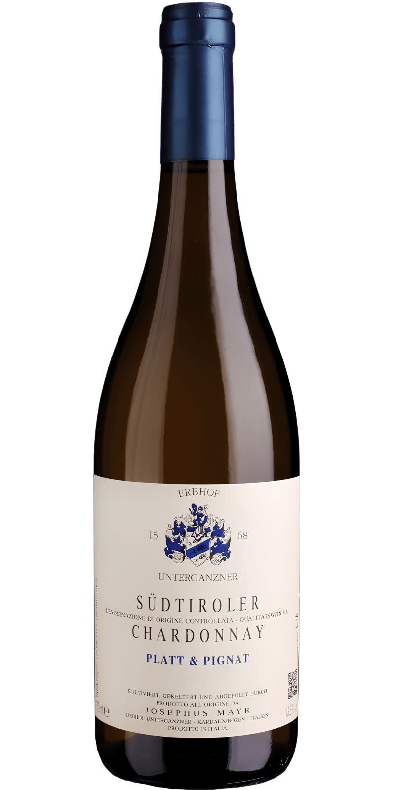 'Platt &Pignat' Alto Adige Chardonnay DOC - Josephus Mayr Erbhof Unterganzner - 0,75 L / 2025 'Platt &Pignat' Alto Adige Chardonnay DOC - Josephus Mayr Erbhof Unterganzner - 0,75 L / 2025