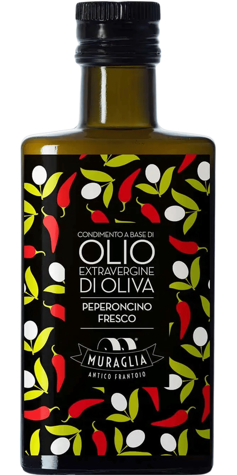 Olio Extra Vergine di Oliva "Aromatico Peperoncino" con peperoncino - Frantoio Muraglia - 0,2 L Olio Extra Vergine di Oliva "Aromatico Peperoncino" con peperoncino - Frantoio Muraglia - 0,2 L