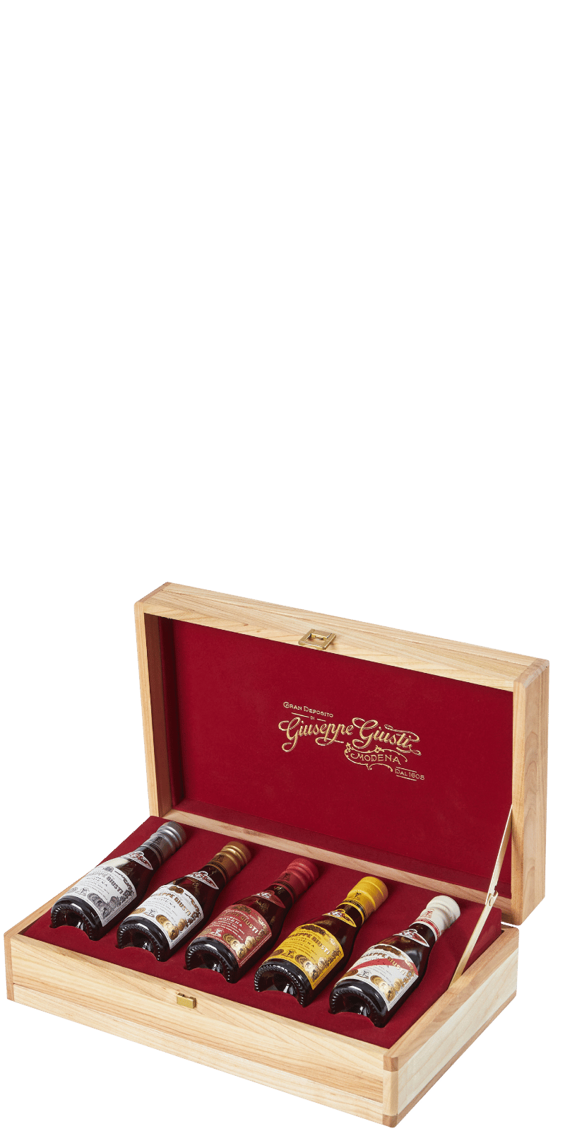 'Collezione Storica' Aceto Balsamico di Modena IGP 5 x 100ml Cofanetto - Giuseppe Giusti - 0,5 L 'Collezione Storica' Aceto Balsamico di Modena IGP 5 x 100ml Cofanetto - Giuseppe Giusti - 0,5 L