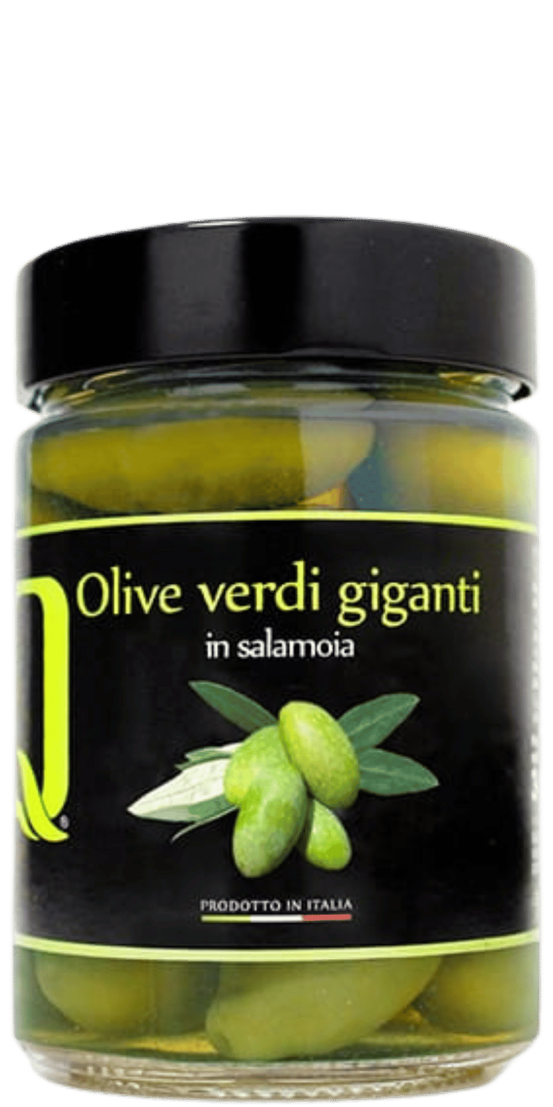 Olive verdi giganti in salamoia - Quattrociocchi - 320 g Olive verdi giganti in salamoia - Quattrociocchi - 320 g