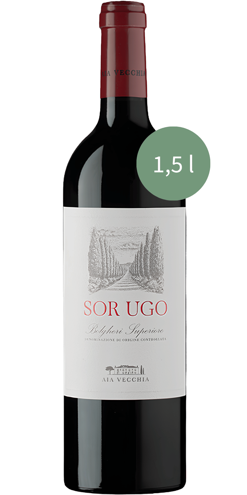 Aia Vecchia Sor Ugo Bolgheri Rosso Superiore - 1,5 L / 2022 Aia Vecchia Sor Ugo Bolgheri Rosso Superiore - 1,5 L / 2022