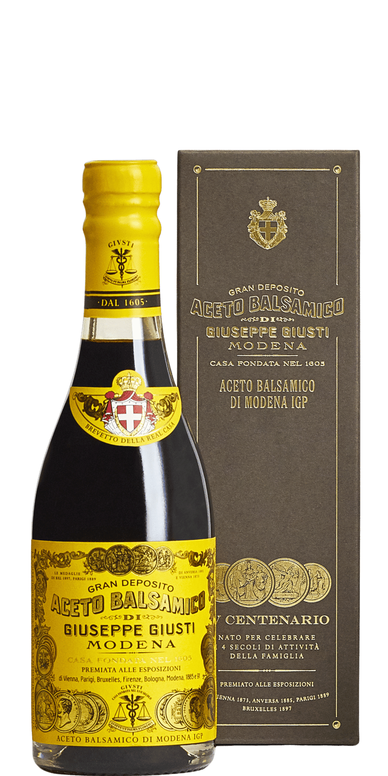 Giuseppe Giusti 4 Medaglie d'Oro Aceto Balsamico di Modena IGP - 0,25 L