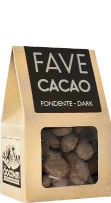 Kakaobohnen umfüllt von feiner Zartbiterschokolade Ciocomiti - 130 g Kakaobohnen umfüllt von feiner Zartbiterschokolade Ciocomiti - 130 g