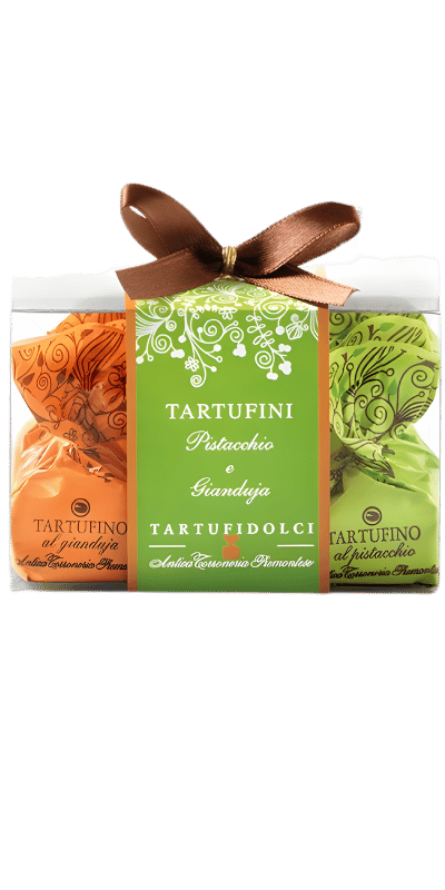 Tartufini Pistacchio e Gianduja 9stk - Antica Torroneria Piemontese - 63 g / Ohne Jahrgang Tartufini Pistacchio e Gianduja 9stk - Antica Torroneria Piemontese - 63 g / Ohne Jahrgang