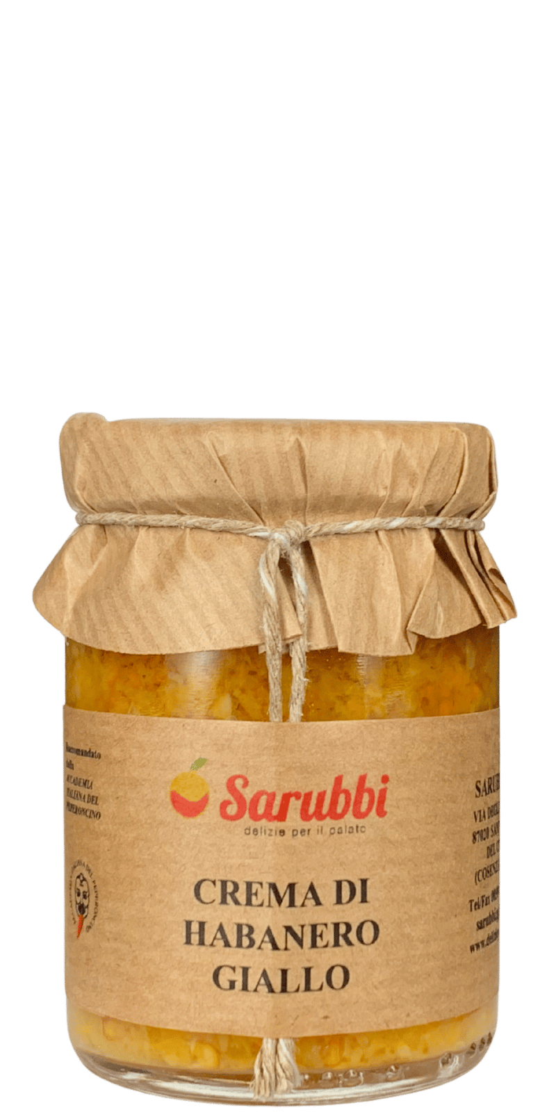Crema di Habanero Giallo 90g - Sarubbi Delizie per il palato - 90 g / Ohne Jahrgang Crema di Habanero Giallo 90g - Sarubbi Delizie per il palato - 90 g / Ohne Jahrgang