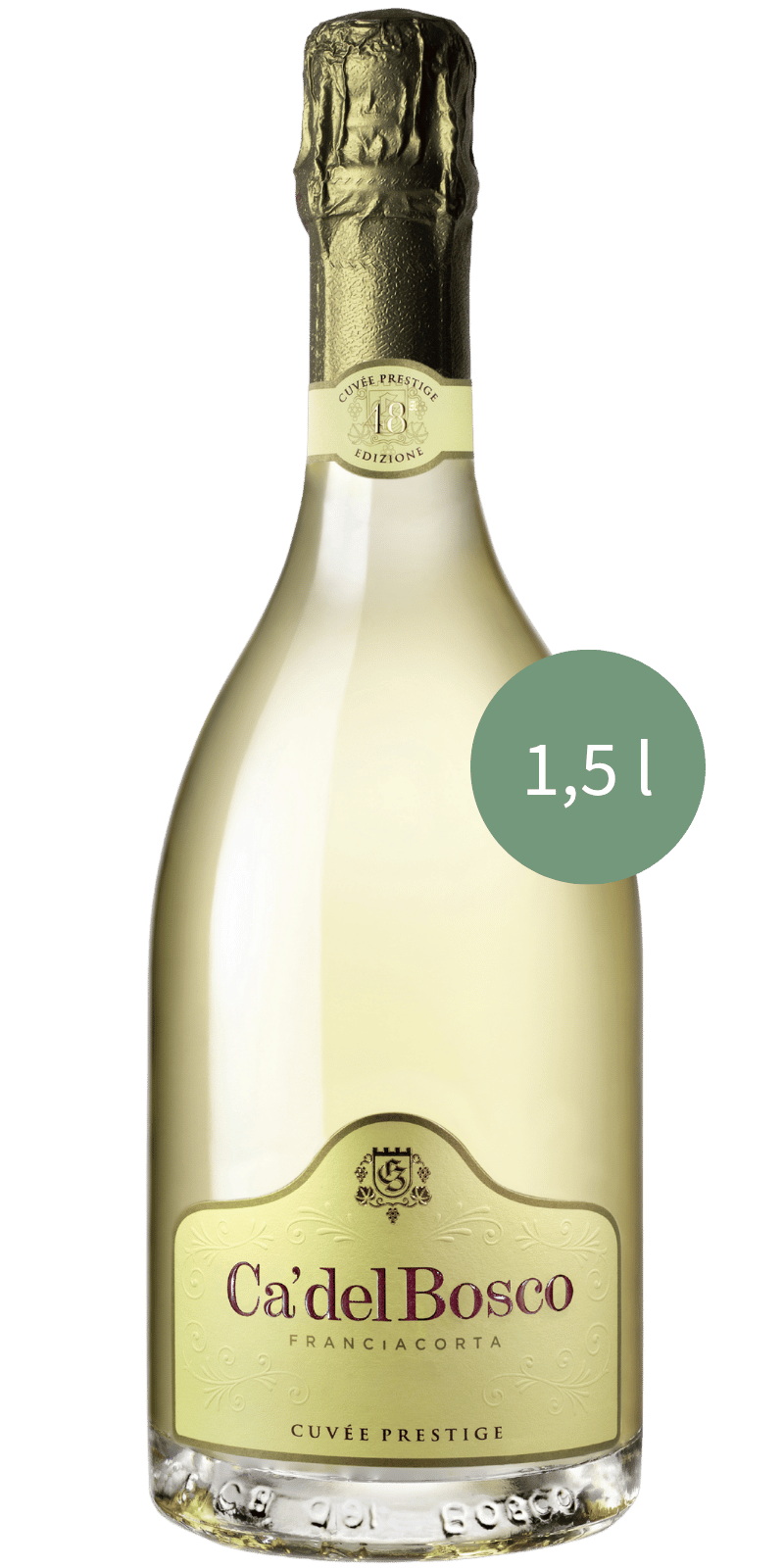 Cuvee Prestige Franciacorta DOCG Extra Brut - Cà del Bosco - 1,5 L / Jahrgang nicht bestätigt Cuvee Prestige Franciacorta DOCG Extra Brut - Cà del Bosco - 1,5 L / Jahrgang nicht bestätigt