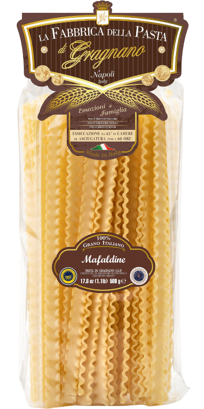 La Fabbrica della Pasta Pasta di Gragnano IGP è Mafaldine 500g - 500 g La Fabbrica della Pasta Pasta di Gragnano IGP è Mafaldine 500g - 500 g
