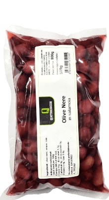 Quattrociocchi Olive Nere in Salamoia 500g - 500 g Quattrociocchi Olive Nere in Salamoia 500g - 500 g