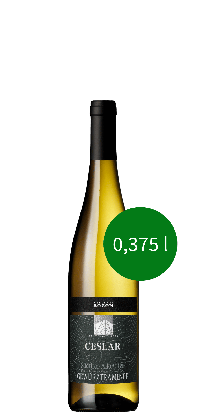 Südtiroler Gewürztraminer Ceslar DOC Kellerei Bozen - 0,375 L / 2025 Südtiroler Gewürztraminer Ceslar DOC Kellerei Bozen - 0,375 L / 2025