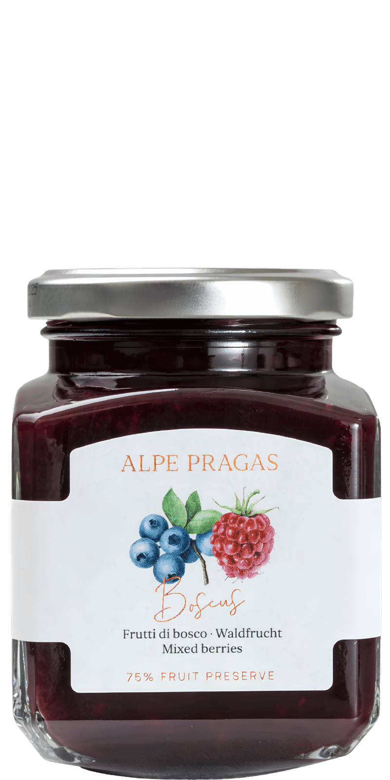 Boscus Waldfrüchte Fruchtaufstrich Alpe Pragas - 335 g Boscus Waldfrüchte Fruchtaufstrich Alpe Pragas - 335 g