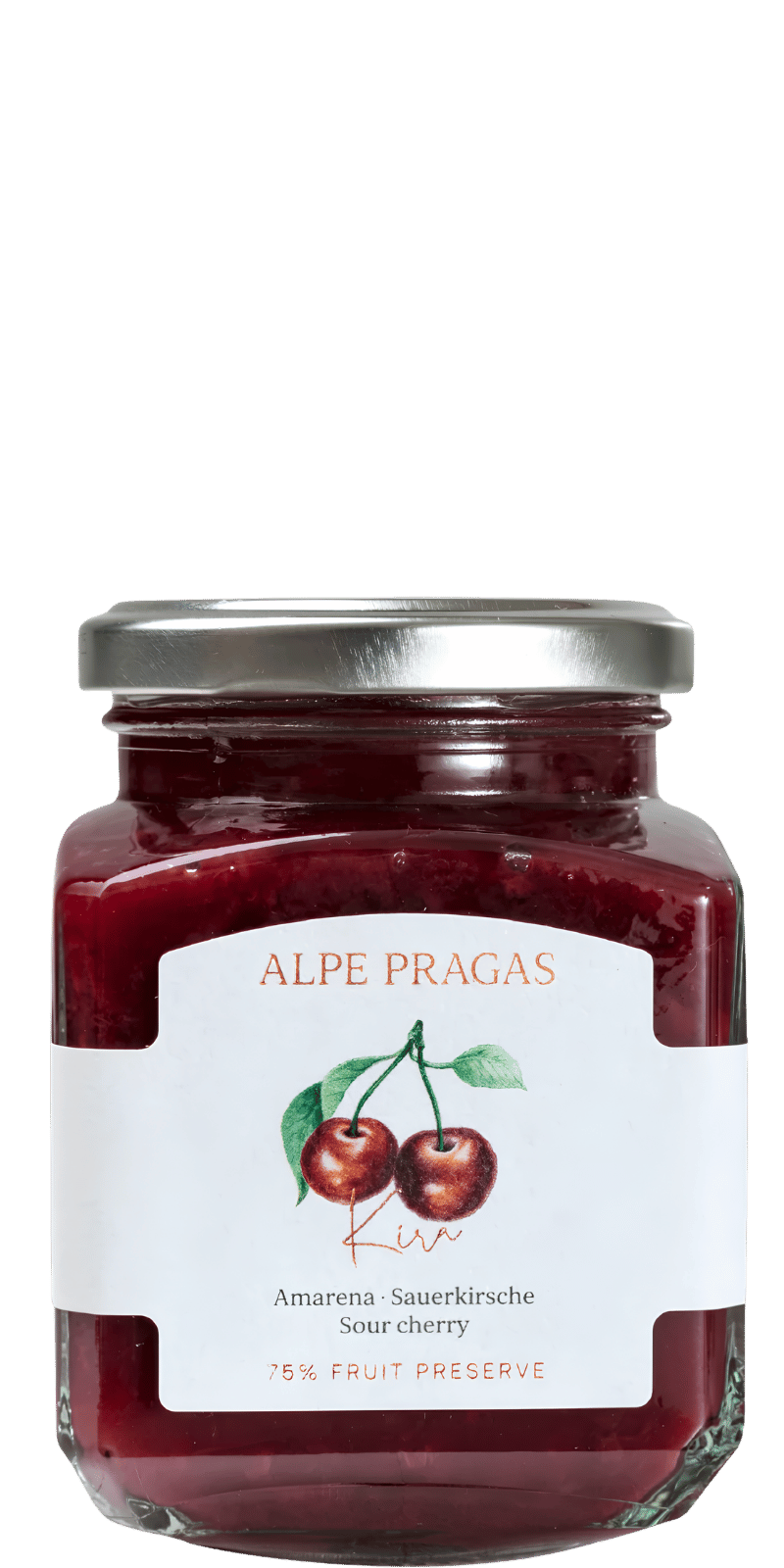 Kira Sauerkirsche Fruchtaufstrich Alpe Pragas - 335 g Kira Sauerkirsche Fruchtaufstrich Alpe Pragas - 335 g