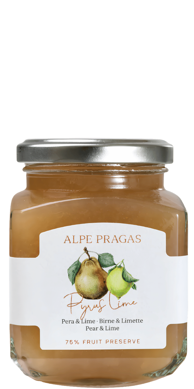 Alpe Pragas Pyrus & Lime Fruchtaufstrich Birne und Limette 335g - 335 g Alpe Pragas Pyrus & Lime Fruchtaufstrich Birne und Limette 335g - 335 g