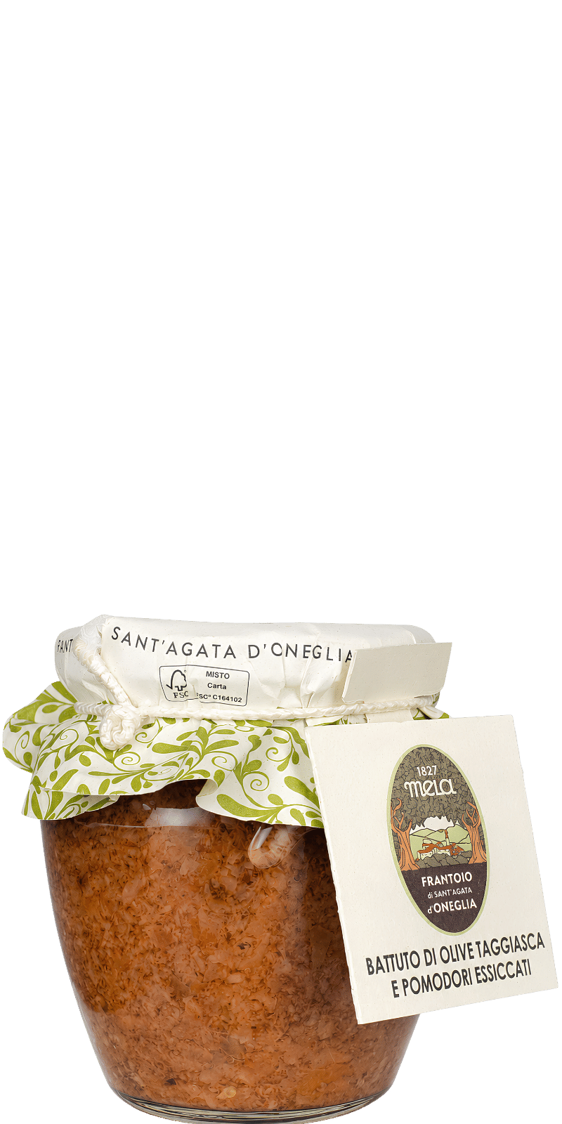 Battuto di Olive Taggiasca e Pomodori Essicati Aufstrich Frantoio di Sant'Agata d'Oneglia Battuto di Olive Taggiasca e Pomodori Essicati Aufstrich Frantoio di Sant'Agata d'Oneglia
