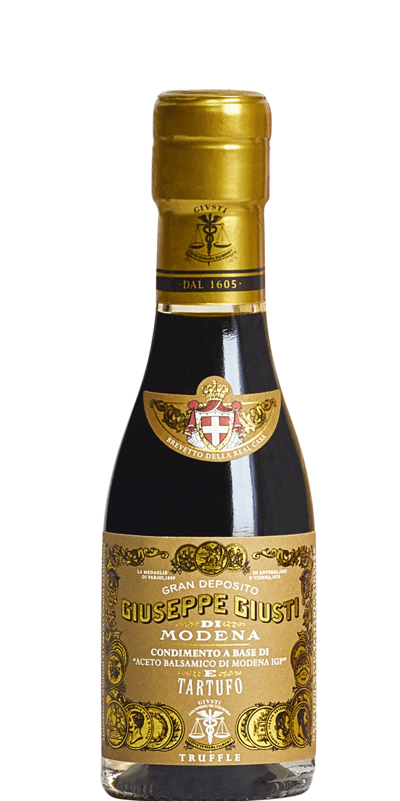 Balsamico-Spezialität (Condimento) mit Trüffel 100ml - Giuseppe Giusti Balsamico-Spezialität (Condimento) mit Trüffel 100ml - Giuseppe Giusti