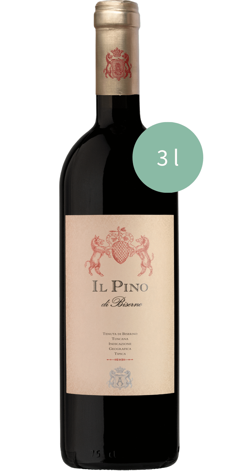 "Il Pino di Biserno" Toscana Rosso IGT 3L Doppelmagnum - Tenuta di Biserno "Il Pino di Biserno" Toscana Rosso IGT 3L Doppelmagnum - Tenuta di Biserno