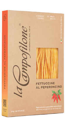 La Campofilone Fettuccine al peperoncino - mit Chili 250g La Campofilone Fettuccine al peperoncino - mit Chili 250g