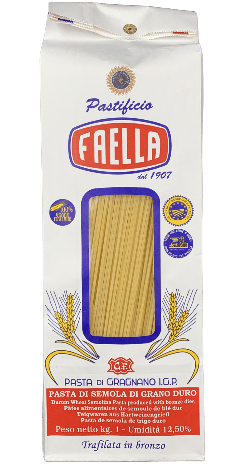 Spaghettini 1kg - Pastificio Faella Pasta di Gragnano IGP