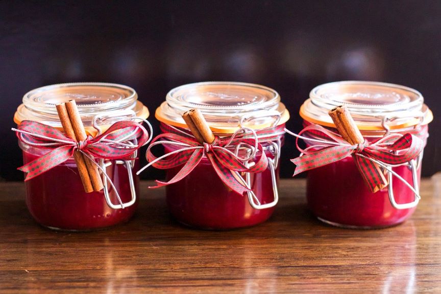 Preiselbeermarmelade mit Zimt