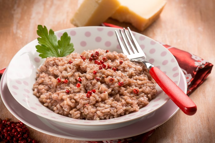 Rotweinrisotto