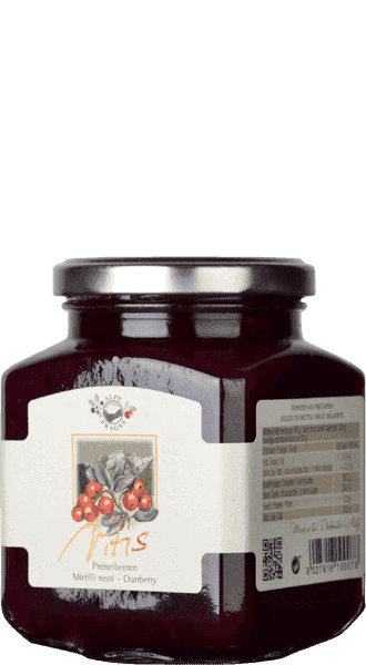 Alpe Pragas Virtis Composta di Frutta Mirtilli Rossi 335g 1 Alpe Pragas Virtis Composta di Frutta Mirtilli Rossi 335g