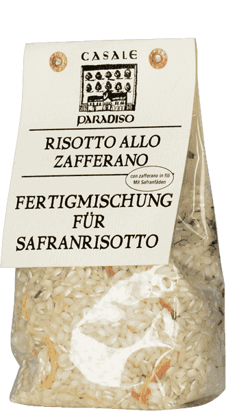 Casale Paradiso Safranrisotto Fertigmischung Risotto allo Zafferano 300g 1 Casale Paradiso Safranrisotto Fertigmischung Risotto allo Zafferano 300g