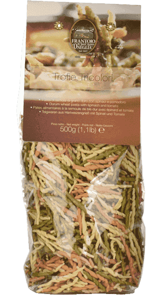 Frantoio di Sant'Agata Trofie Tricolori 500g 1 Frantoio di Sant’Agata Trofie Tricolori 500g