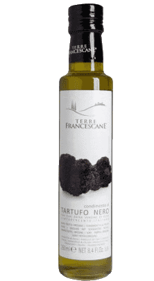 Terre Francescane Condimento Tartufo Nero in Olio Extra Vergine di Oliva – Olivenöl mit schwarzem Trüffel