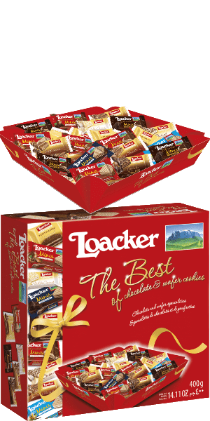 Loacker Cookies The Best of Chocolate & Wafer 400g