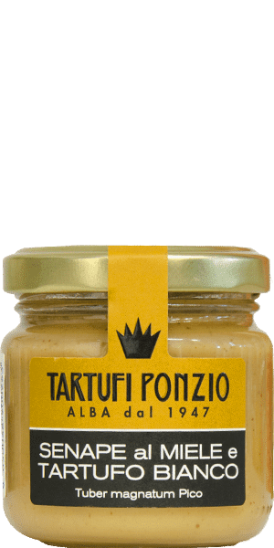 Tartufi Ponzio Senf mit Honig und weißem Trüffel