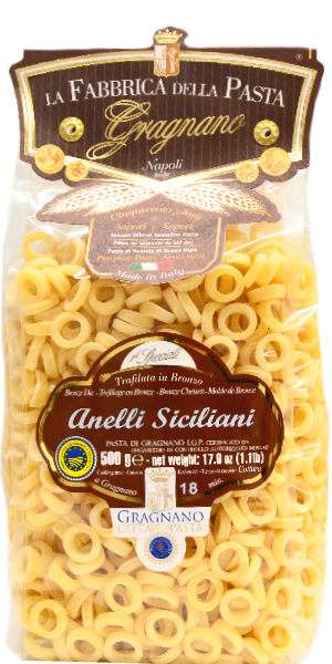 La Fabbrica della Pasta Pasta di Gragnano IGP Anelli Siciliani 500g 1 La Fabbrica della Pasta Pasta di Gragnano IGP Anelli Siciliani 500g