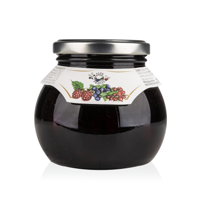 Alpe Pragas Boscus Waldfrüchte in Sirup