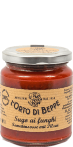 Ortodi Beppe Sugo ai Funghi mit Pilzen