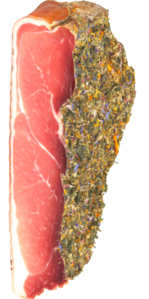 Rinner Kräuterspeck halbe Hamme ca. 1950g 1 Rinner Kräuterspeck halbe Hamme ca. 1950g