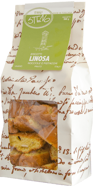 Forno Steno Cantucci Biscotti Linosa Haselnuss Pistazie Made in Toscana 500g