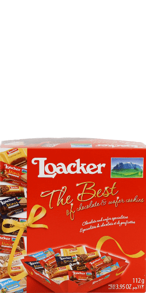 Loacker Cookies The Best of Chocolate & Wafer 112g 1 Loacker Cookies The Best of Chocolate & Wafer 112g
