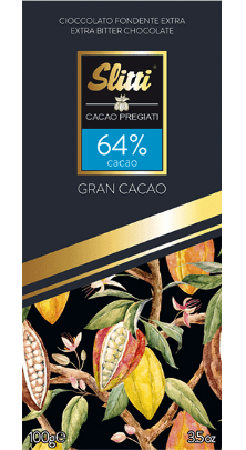 Slitti Gran Cacao 64% Kakao Edelbitter Schokoladentafel 1 Slitti Gran Cacao 64% Kakao Edelbitter Schokoladentafel