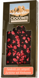 Ciocomiti Zartbitter mit Himbeeren Schokoladentafel