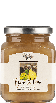 Alpe Pragas Pyrus & Lime Fruchtaufstrich Birne und Limette 335g 1 Alpe Pragas Pyrus & Lime Fruchtaufstrich Birne und Limette 335g