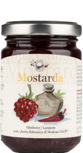 Alpe Pragas Himbeere und Aceto Balsamico Mostarda 160g